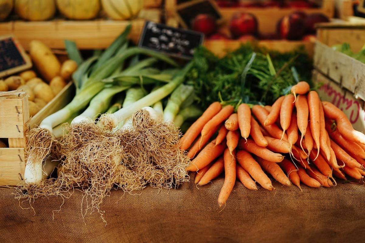 Carrots and root vegetables